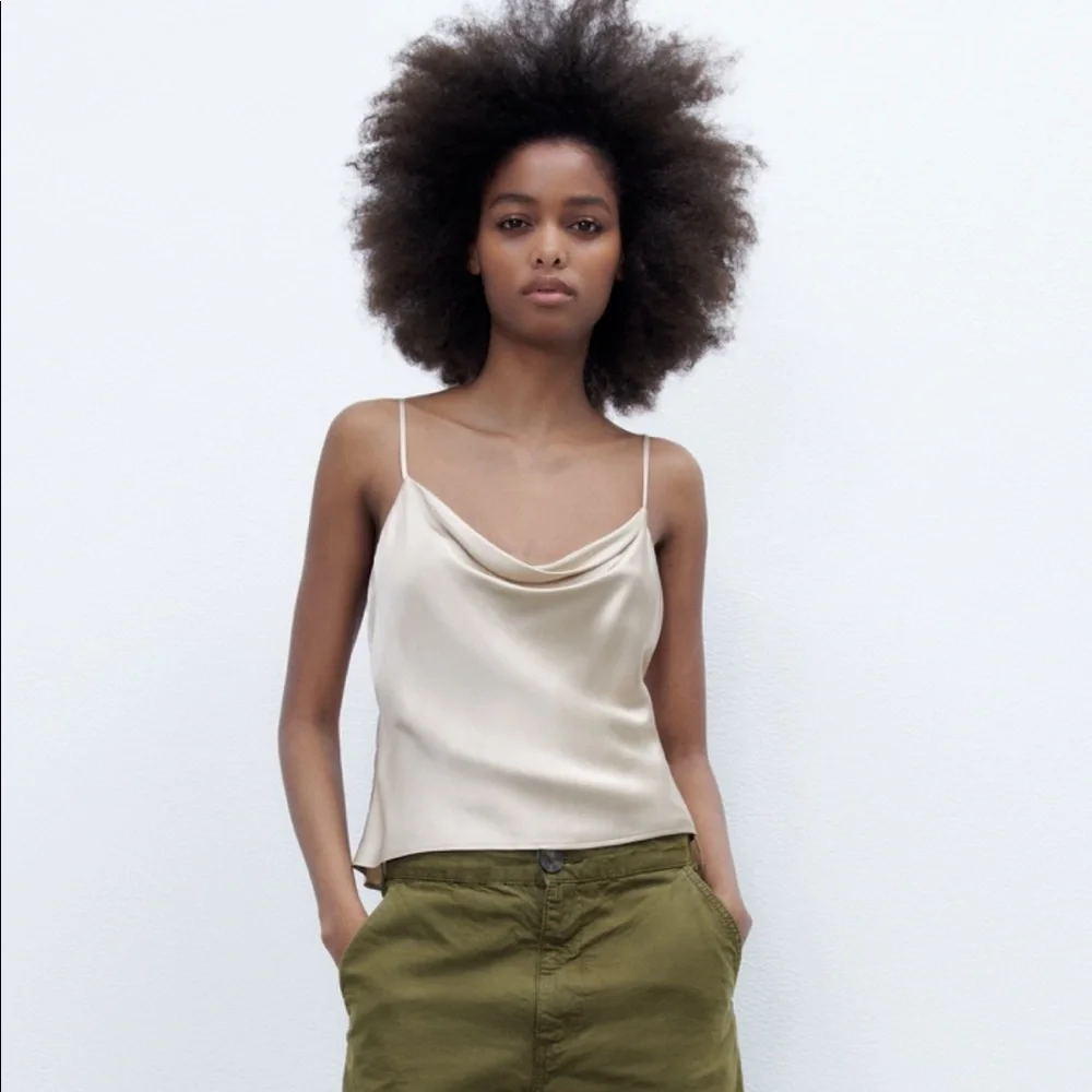Zara Satin Effect Tank - Picture 1 of 6